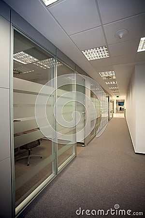 Office corridor Stock Photo