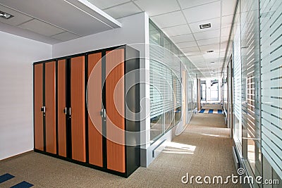 Office corridor Stock Photo