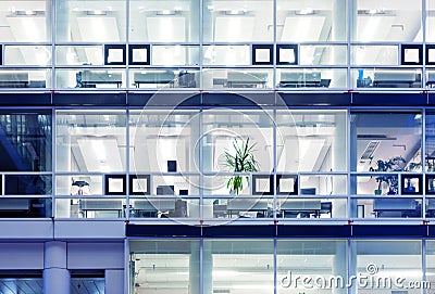 Office cubicles Stock Photo