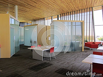 Office Cubicles in Glass Jeansscenes Stock Photo
