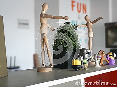 office decor items and toys Stock Photo