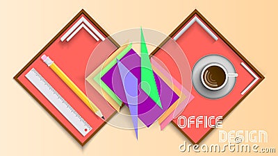 Office design . Vector Illustration