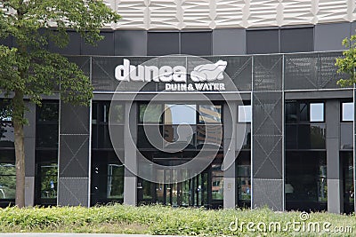 Office of the Dunea Water supplier in Zoetermeer owned by municipalities Editorial Stock Photo