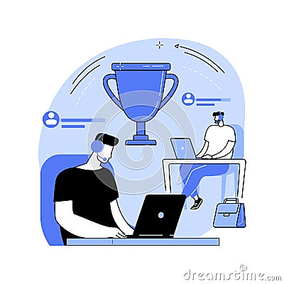 Office esport competition abstract concept vector illustration. Vector Illustration