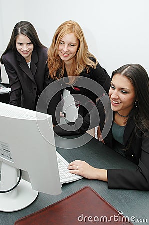 Office girls Stock Photo