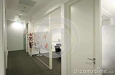 Office hallway Stock Photo