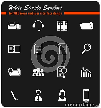 office icon set Stock Photo