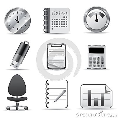 Office Icons Stock Photo