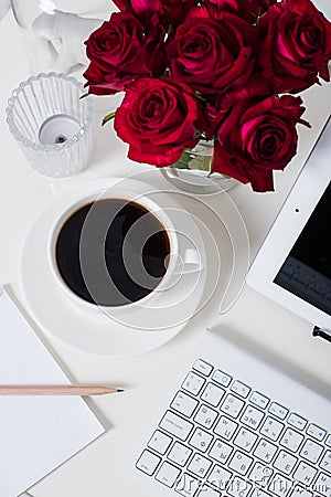 Office interior closeup Stock Photo