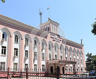Office of Internal Affairs of the Republic of Tajikistan. Dushanbe. Editorial Stock Photo