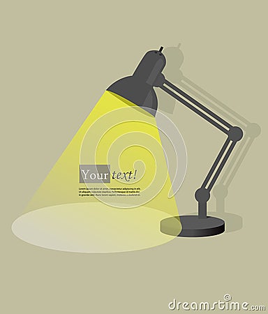 Office lamp Vector Illustration