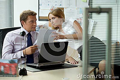 Office love affair concept Stock Photo