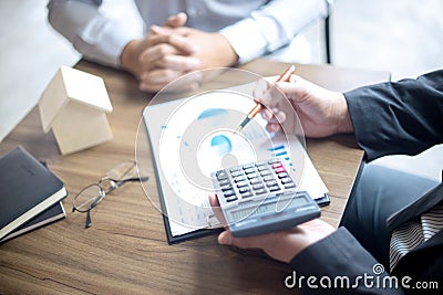 Office meeting Loan business finace Stock Photo