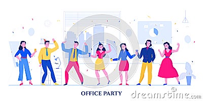 Office Party Illustration Vector Illustration