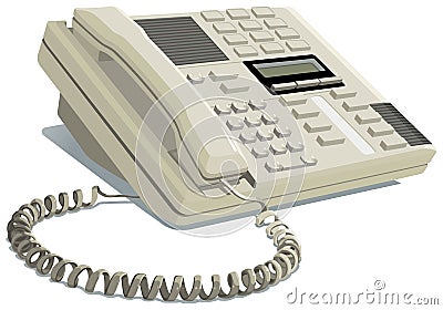 Office phone Vector Illustration