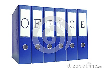 Office ring binders Stock Photo