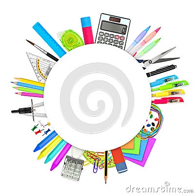 Office school stationary supplies Stock Photo