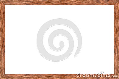 Office space dry erase board, wood frame with white surface Stock Photo