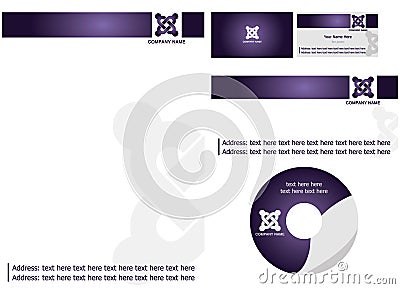 Office stationery set Vector Illustration