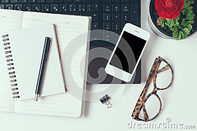 Office tabletop Stock Photo