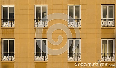 Office Windows in DT Beirut Stock Photo