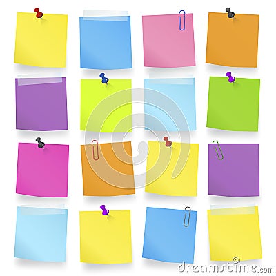 Office Work Paper Notes Reminder Concept Stock Photo