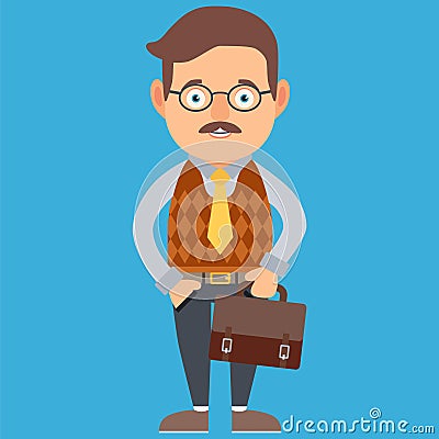 Office Worker Vector Illustration