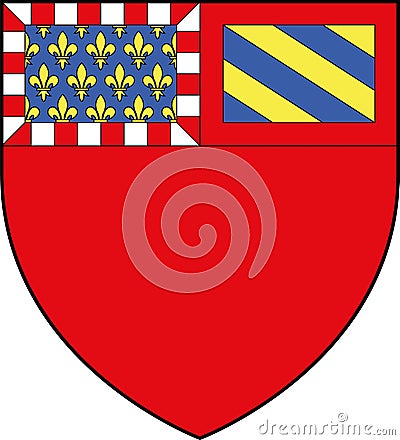 Coat of arms of DIJON, FRANCE Vector Illustration