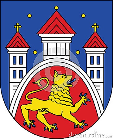 Coat of arms of GÃ–TTINGEN, GERMANY Vector Illustration