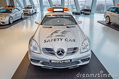 Official F1 Safery car Mercedes-Benz SLK55 AMG, 2004. Editorial Stock Photo