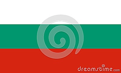 The Official flag of Bulgaria Stock Photo