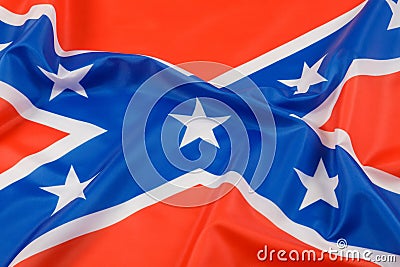 The official flag of the Confederate States of America Stock Photo