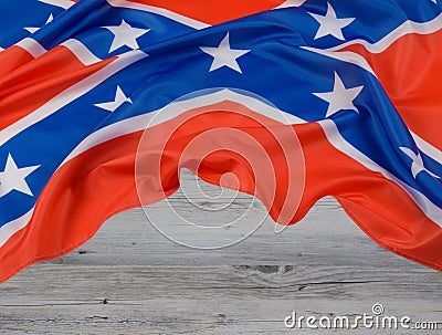 The official flag of the Confederate States of America Stock Photo