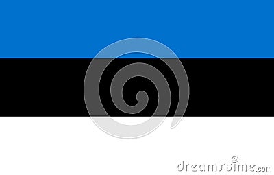 Flag of Estonia Stock Photo