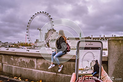 The official london eye Editorial Stock Photo