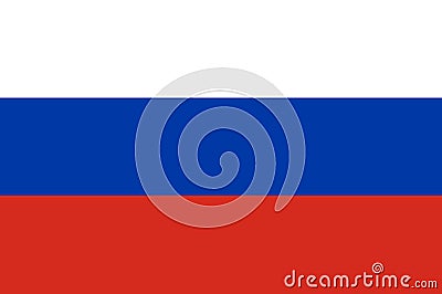 Official Russian flag Stock Photo