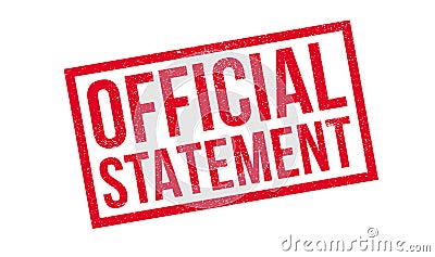 Official Statement rubber stamp Stock Photo