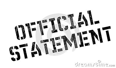 Official Statement rubber stamp Stock Photo