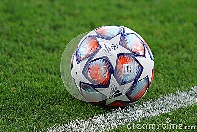 Official UEFA Champions League match ball Editorial Stock Photo