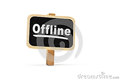 Offline sign Stock Photo