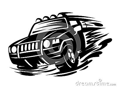 Offroad vehicle Vector Illustration