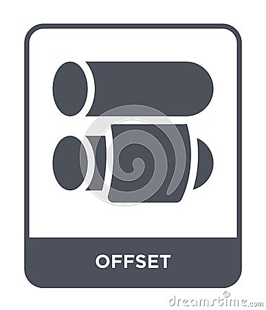 offset icon in trendy design style. offset icon isolated on white background. offset vector icon simple and modern flat symbol for Vector Illustration