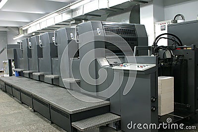 Offset machine Stock Photo
