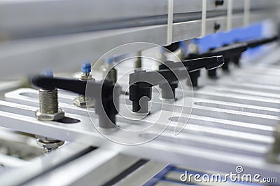 Offset print plant machine detail Stock Photo
