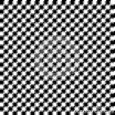 Offset squares seamless geometric pattern. Emboss, indent squares geometrical pattern. Op-art background texture Vector Illustration