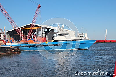 Offshore Crewboat Editorial Stock Photo