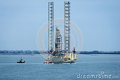 Offshore Drilling Platform. Stock Photo