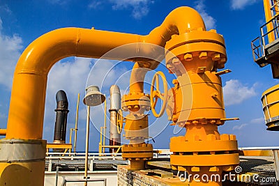 Offshore Industry oil and gas Stock Photo