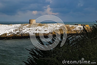 Martello tower. Dalkey island. Dublin. Ireland Stock Photo