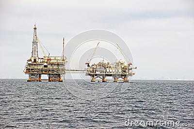 Offshore Oil Drilling Platform Editorial Stock Photo